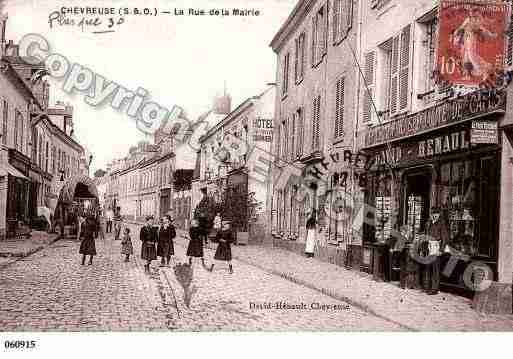 Ville de CHEVREUSE, carte postale ancienne