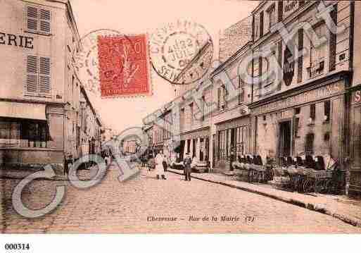 Ville de CHEVREUSE, carte postale ancienne