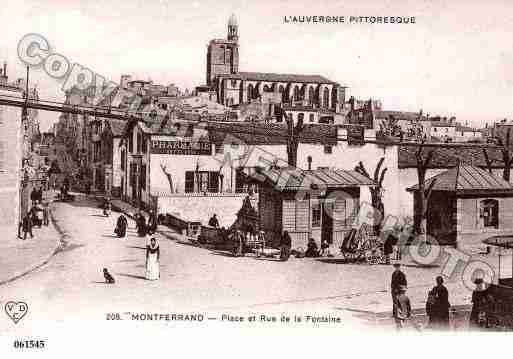 Ville de CLERMONTFERRAND, carte postale ancienne