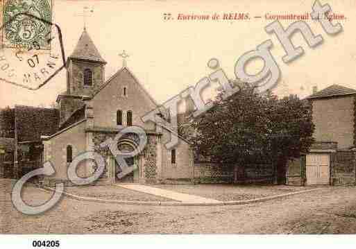 Ville de CORMONTREUIL, carte postale ancienne
