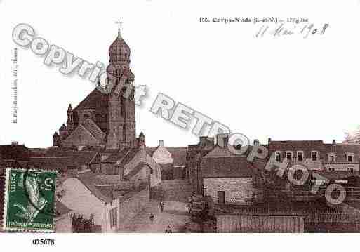 Ville de CORPSNUDS, carte postale ancienne