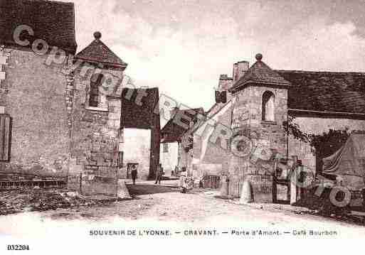 Ville de CRAVANT, carte postale ancienne