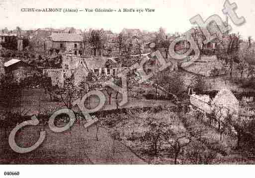 Ville de CUISYENALMONT, carte postale ancienne Ville de CUISYENALMONT, carte postale ancienne