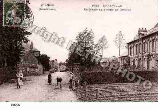 Ville de EPREVILLE, carte postale ancienne