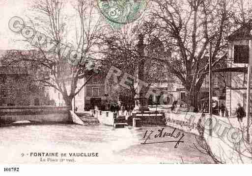 Ville de FONTAINEDEVAUCLUSE, carte postale ancienne