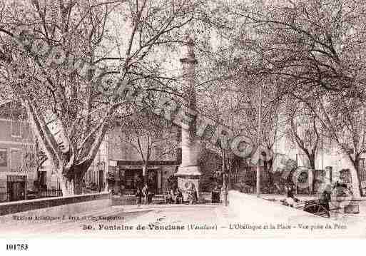 Ville de FONTAINEDEVAUCLUSE, carte postale ancienne