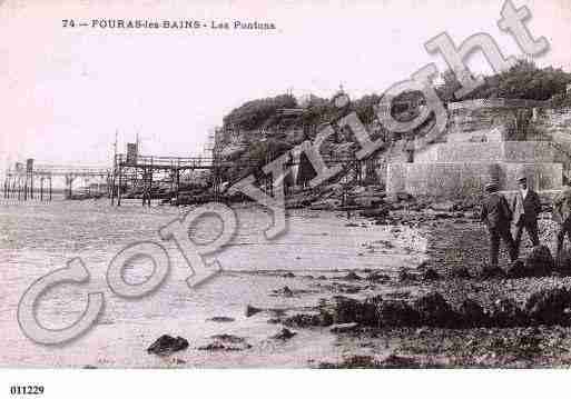 Ville de FOURAS, carte postale ancienne