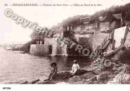 Ville de FOURAS, carte postale ancienne