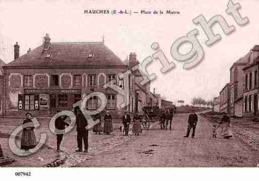 Ville de HANCHES, carte postale ancienne