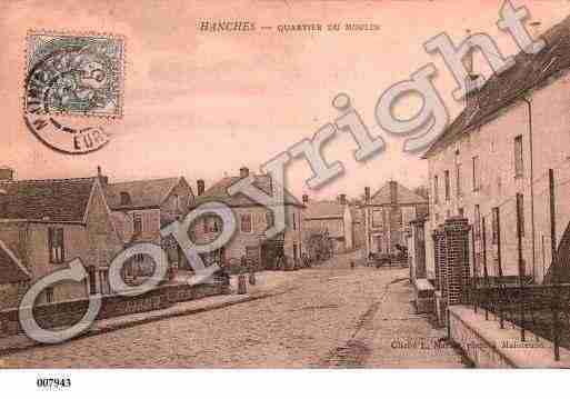 Ville de HANCHES, carte postale ancienne