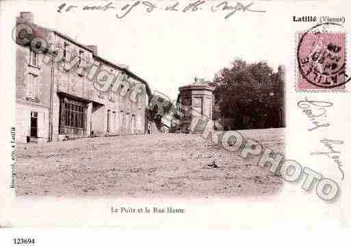 Ville de LATILLE, carte postale ancienne