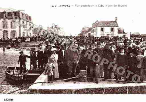 Ville de LOCTUDY, carte postale ancienne