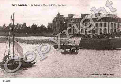 Ville de LOCTUDY, carte postale ancienne