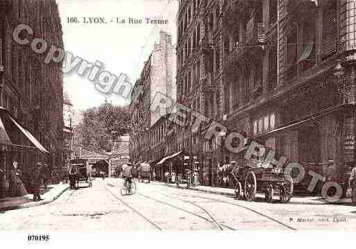 Ville de LYON, carte postale ancienne