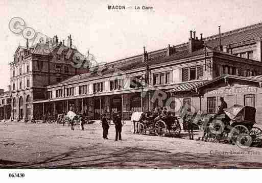 Ville de MACON, carte postale ancienne