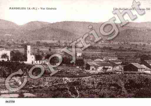 Ville de MANDELIEULANAPOULE, carte postale ancienne