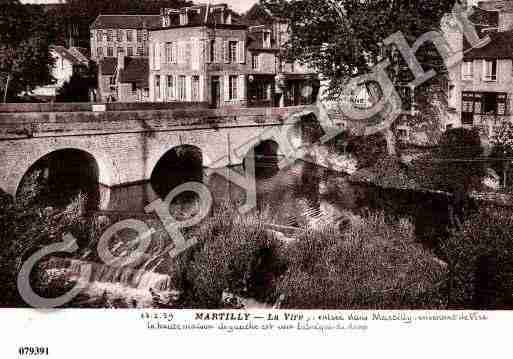 Ville de MARTILLY, carte postale ancienne