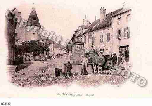 Ville de MENAT, carte postale ancienne