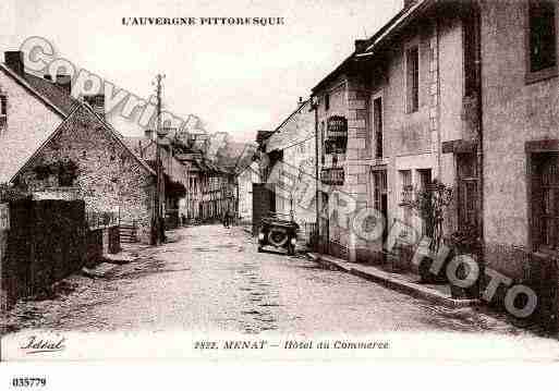 Ville de MENAT, carte postale ancienne