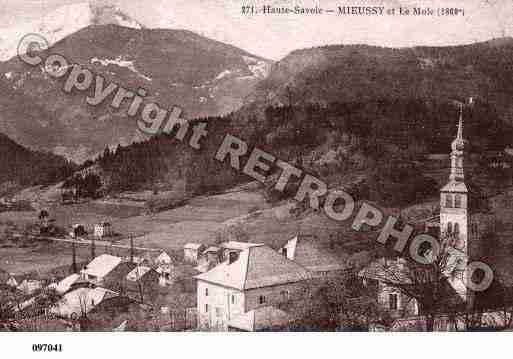 Ville de MIEUSSY, carte postale ancienne