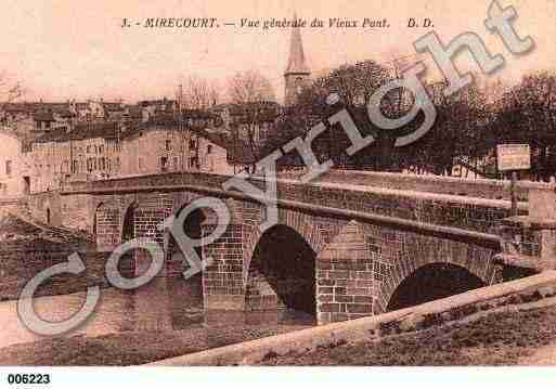Ville de MIRECOURT, carte postale ancienne