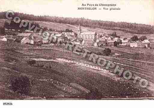 Ville de MONTHELON, carte postale ancienne Ville de MONTHELON, carte postale ancienne