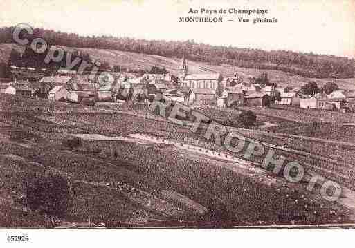 Ville de MONTHELON, carte postale ancienne