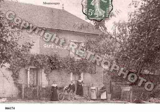 Ville de MONTSEUGNY, carte postale ancienne