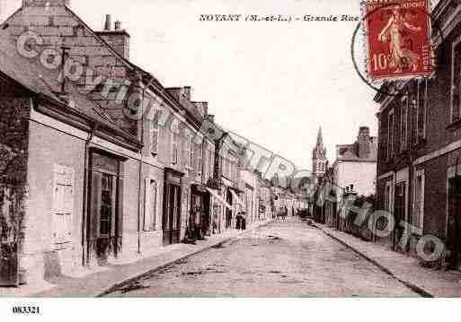 Ville de NOYANT, carte postale ancienne