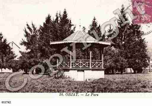 Ville de OBJAT, carte postale ancienne