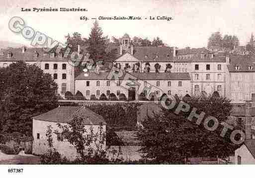 Ville de OLORONSAINTEMARIE, carte postale ancienne