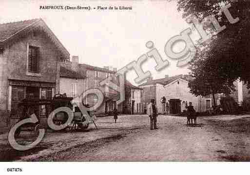 Ville de PAMPROUX, carte postale ancienne