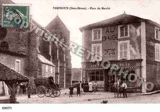 Ville de PAMPROUX, carte postale ancienne