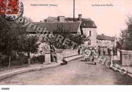 Ville de PASSYGRIGNY, carte postale ancienne