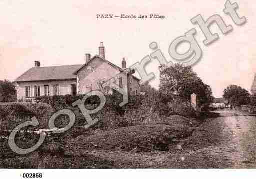 Ville de PAZY, carte postale ancienne