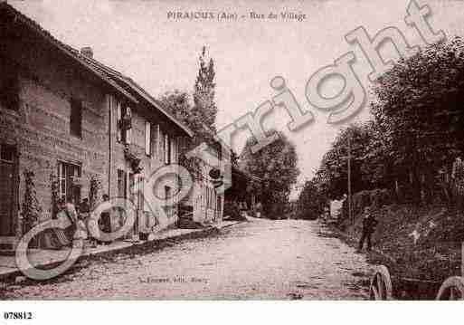 Ville de PIRAJOUX, carte postale ancienne
