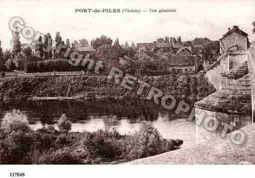 Ville de PORTDEPILES, carte postale ancienne