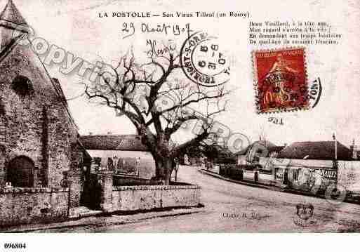 Ville de POSTOLLE(LA), carte postale ancienne