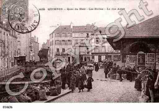 Ville de QUIMPER, carte postale ancienne