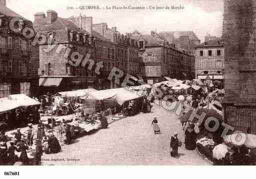 Ville de QUIMPER, carte postale ancienne