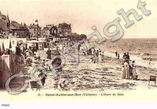 Ville de SAINTAUBINSURMER, carte postale ancienne