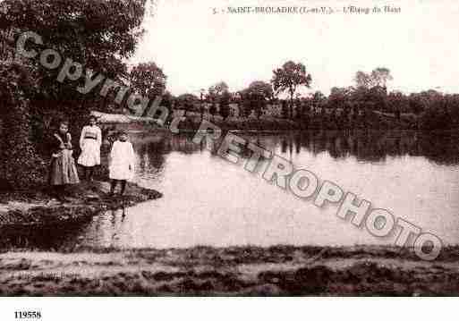 Ville de SAINTBROLADRE, carte postale ancienne