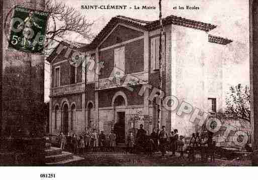 Ville de SAINTCLEMENT, carte postale ancienne