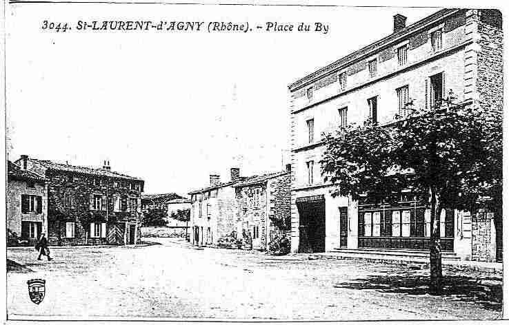 Ville de SAINTLAURENTD'AGNY, carte postale ancienne