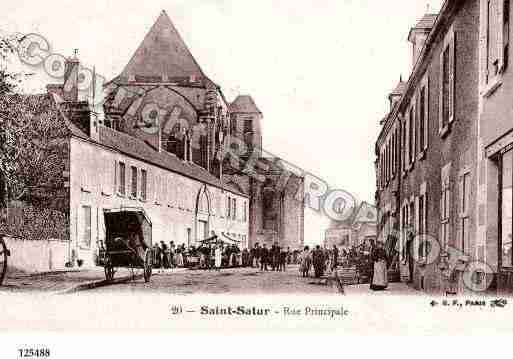 Ville de SAINTSATUR, carte postale ancienne