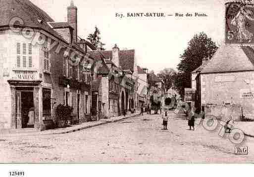 Ville de SAINTSATUR, carte postale ancienne