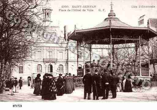 Ville de SAINTSERVAN, carte postale ancienne