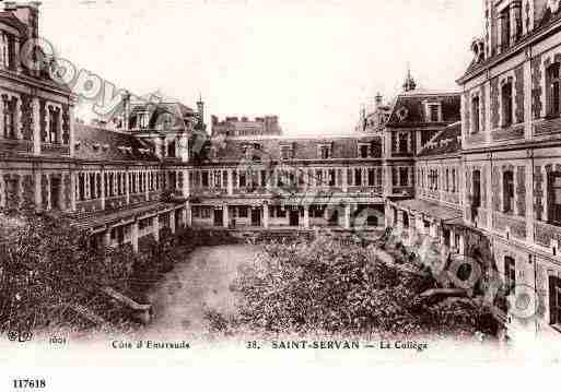 Ville de SAINTSERVAN, carte postale ancienne