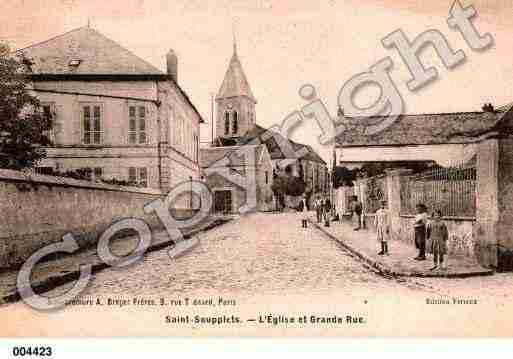 Ville de SAINTSOUPPLETS, carte postale ancienne