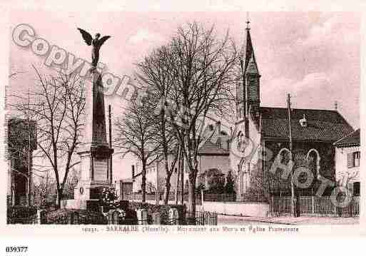 Ville de SARRALBE, carte postale ancienne